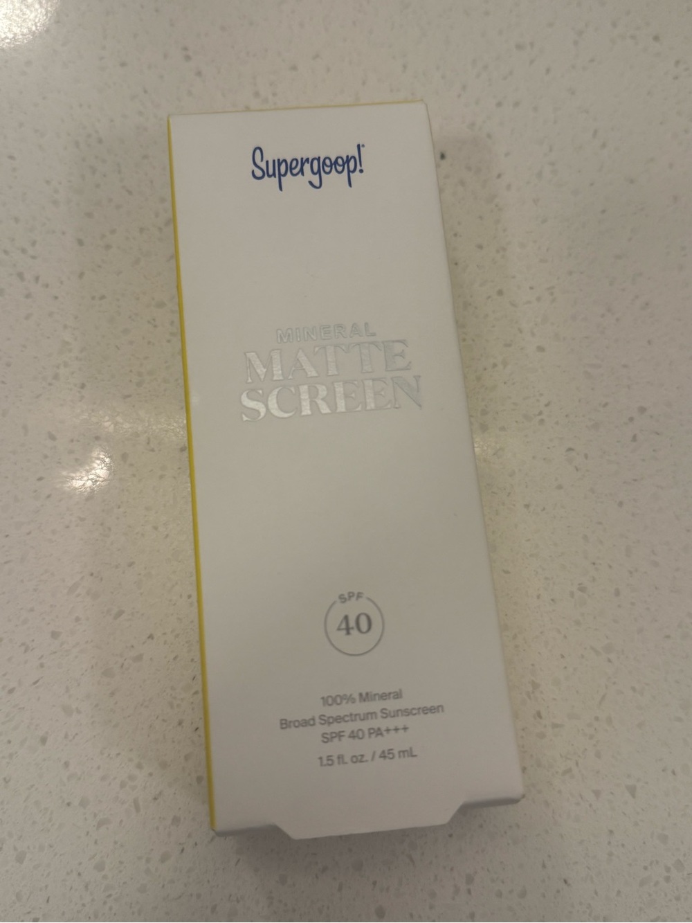 Supergoop! Mineral Matte Screen SPF 40 New in Box